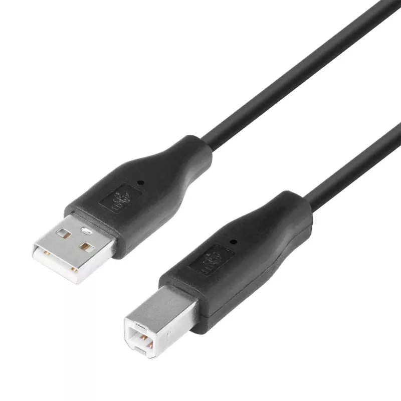 TB USB AM-BM kabelis 1.8 Melns (AKTBXKU1PABW18B)
