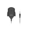 Piespraužams mikrofons NATEC NMI-1352, vadu 3,5 mm, jutība -58 dB, 50–16000 Hz, 1,8 m kabelis, 20 g