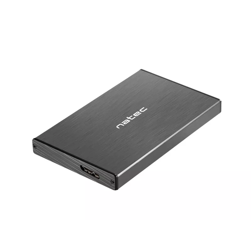 NATEC RHINO GO korpuss USB 3.0 2,5'' SATA HDD/SSD, melns alumīnijs