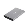 Ārējais HDD/SSD korpuss NATEC Rhino GO — 2,5 collu SATA, 9,5 mm, USB 3.0, alumīnijs, pelēks, līdz 4 TB