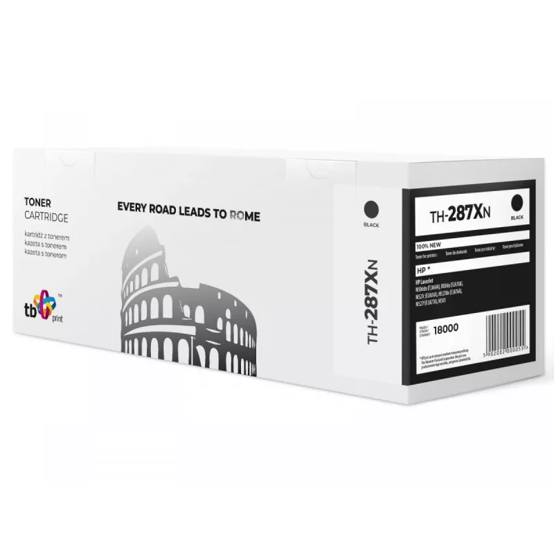 Toner TB Saderīgs ar HP CF287X, Melns, 18000, Jauns