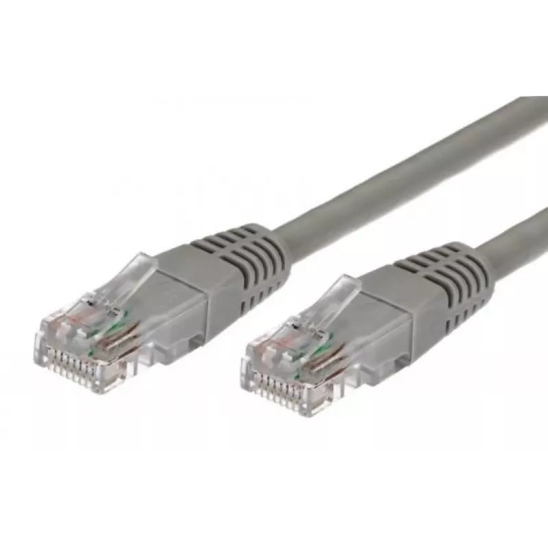 Kabeļa Patchcord cat.5e RJ45 UTP 1m. pelēks