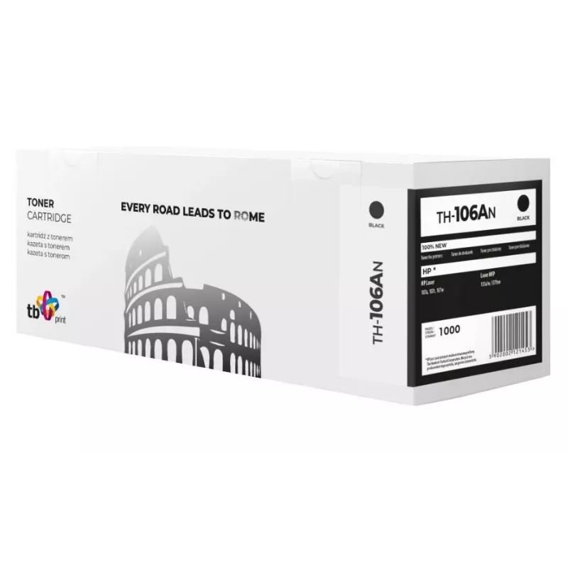 Toner for HP106A W1106A Melns TH-106AN 100% jauna