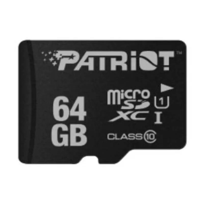 Atmiņas karte PATRIOT MicroSDXC 64GB UHS-I Class 10 U1 80MB/s (PSF64GMDC10)