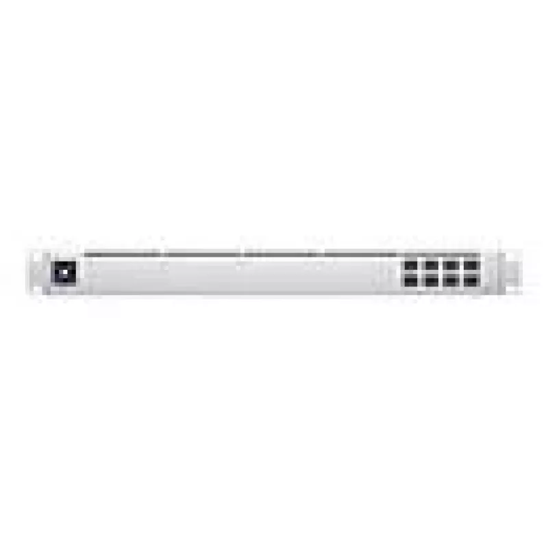 Pārvaldīts L2 tīkla slēdzis UBIQUITI USW-Aggregation — 8 SFP+ sloti, 10G atbalsts, bez ventilatora, 1U statīvā, sudraba