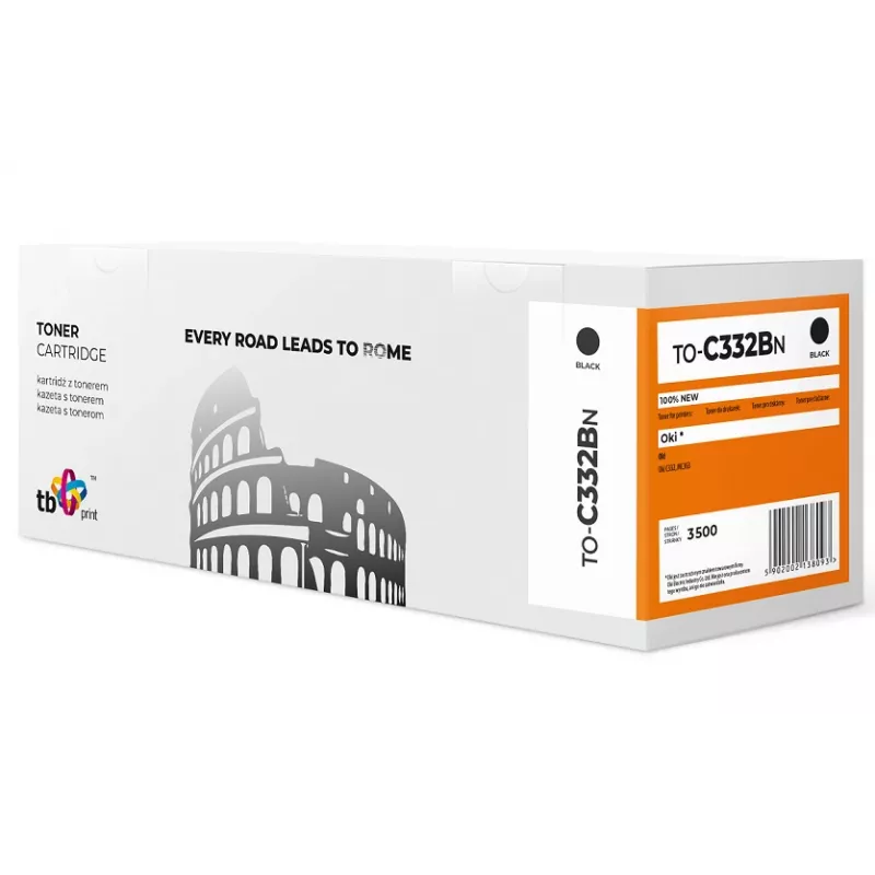 Toner OKI C332 TO-C332BN BK 100% jauns 2000 lapas melns