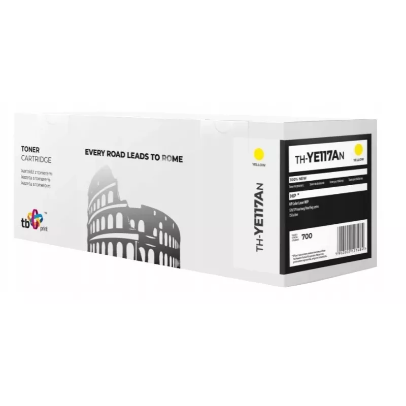 Toner for HP117A W2072A dzeltena TH-YE117AN 100% jauna