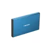 Ārējais HDD/SSD korpuss NATEC Rhino GO 2.5 collu — USB 3.0, SATA III, līdz 4 TB, 9,5 mm, alumīnijs, zils