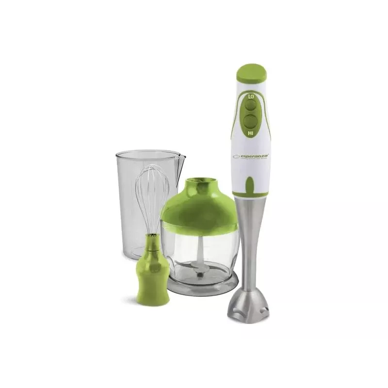 Esperanza EKM003G blenderis 0,75 L rokas blenderis Zaļš, Balts 450 W