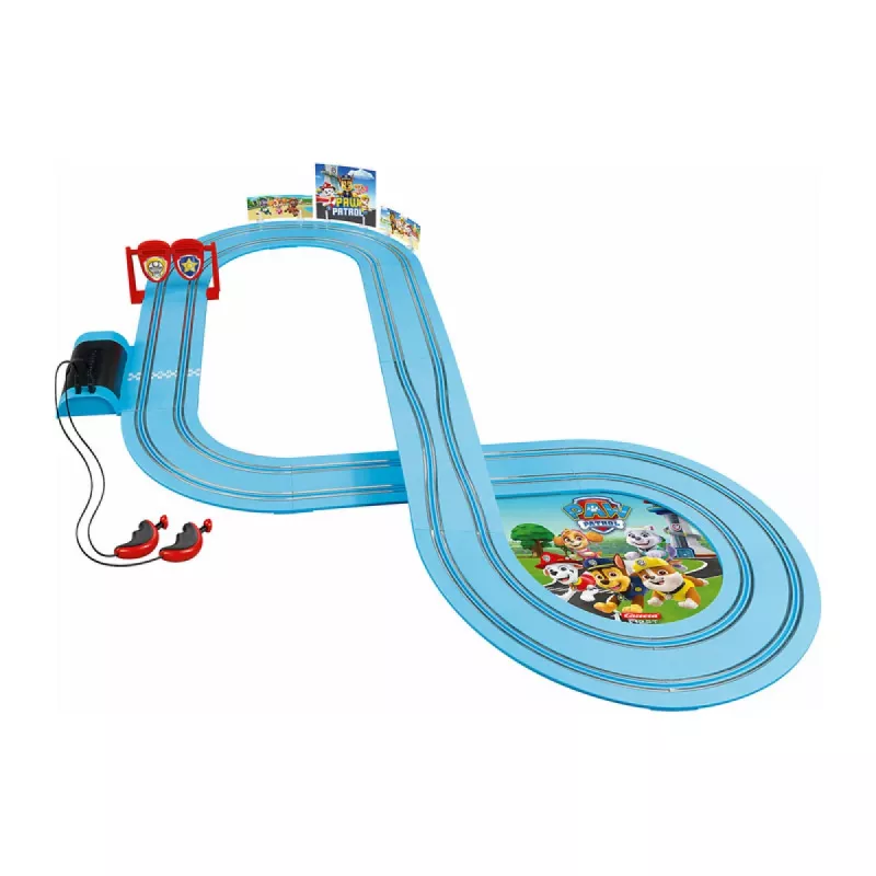 Sacīkšu transportlīdzeklis un rotaļu trase CARRERA 20063035 — PAW Patrol 'On the Double', daudzkrāsu, no 3 gadu vecuma