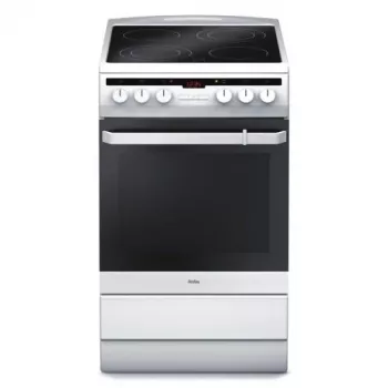 Brīvi stāvoša plīts Amica SHC 5874 W Elektriskā Keramikas 4 Zonas