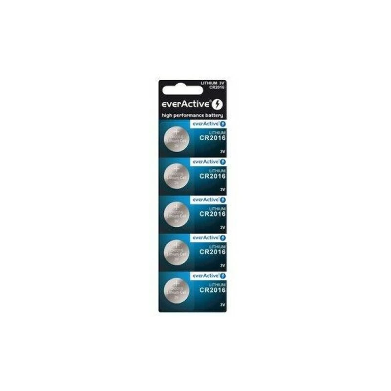 Litija baterijas Mini CR2016 blisteris 5 gab. – Baterija – CR2016 (CR20165BL) – Everactive