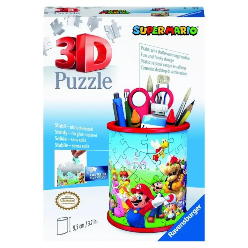 3D Puzzle Ravensburger Super Mario Zīmuļu Turētājs 54 gab.