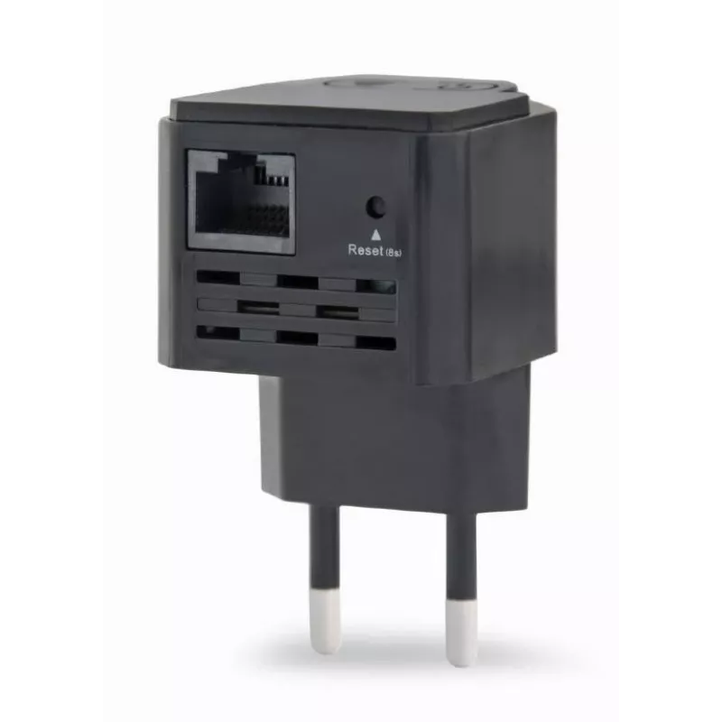 Tīkla retranslators GEMBIRD WNP-RP300-03-BK, 300 Mbps, 2,4 GHz, 802.11g, 1x RJ-45, iekšējā 3 dBi antena, AC 100–240V