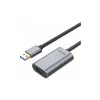 Unitek USB 3.0 active extension kabelis, 10m, Alu., Y-3005