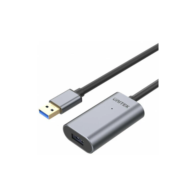 Unitek USB 3.0 active extension kabelis, 10m, Alu., Y-3005