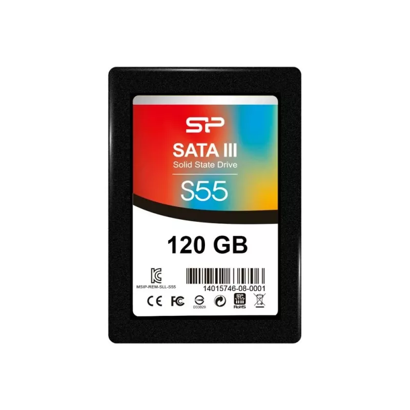 Silicon Power SP120GBSS3S55S25 - Serial ATA III - 120 GB - 6,35 cm (2.5) - 10 cm - 7 mm - 6,985 cm (SP120GBSS3S55S25)