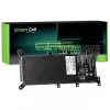 zaļa Cell C21N1347 klēpjdatora baterija ASUS A555 F555 K555 R556 X555, LiPo 4000 mAh, 7.6 V, 4 elementi, melna