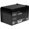 AGM akumulators zaļa Cell 12V 12Ah – hermētisks svina-skābes (VRLA), 151×98×95 mm, 3.3 kg