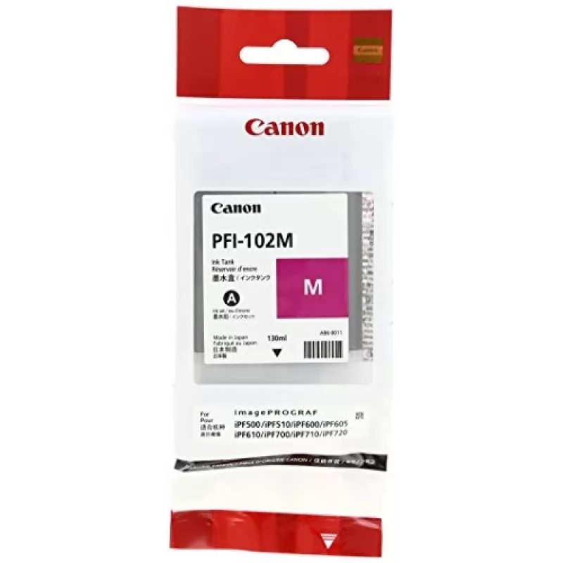 Canon PFI-102M tintas kasetne 1 gab. Oriģināla fuksīna