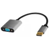 LogiLink CDA0109 savienotāju adapteris DisplayPort uz VGA 0,15 m pelēks/melns