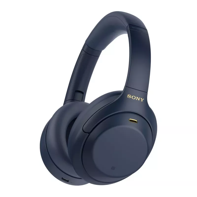 Austiņas Sony WH1000XM4L.CE7, apkārtauss, vadu un bezvadu (Bluetooth, USB-C), zilas, galvas lentes valkāšanas stils