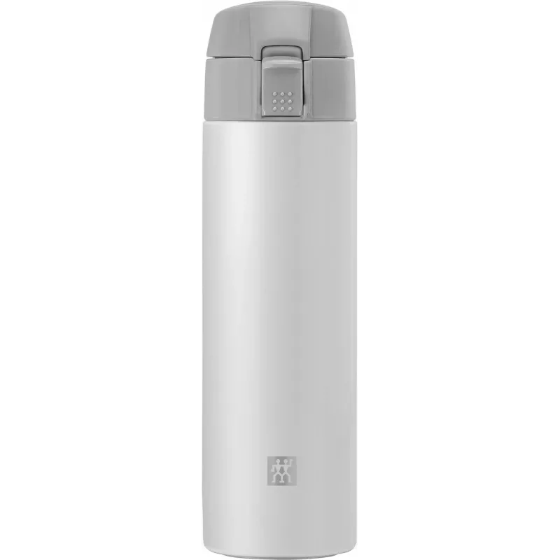 ZWILLING THERMO Termoss, Ceļojumu krūze, Dubultas sienas izolācija, Drošības aizbāžnis, 450 Ml, Augstums: 22,8 cm, Balta