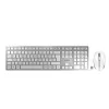 CHERRY DW 9100 SLIM tastatūra un pele komplektā Universāls RF bezvadu + Bluetooth QWERTZ vācu Sudrabs