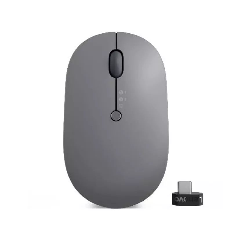 Lenovo Go Multi-Device pele Office Ambidextrous RF Wireless + Bluetooth Optical 2400 DPI