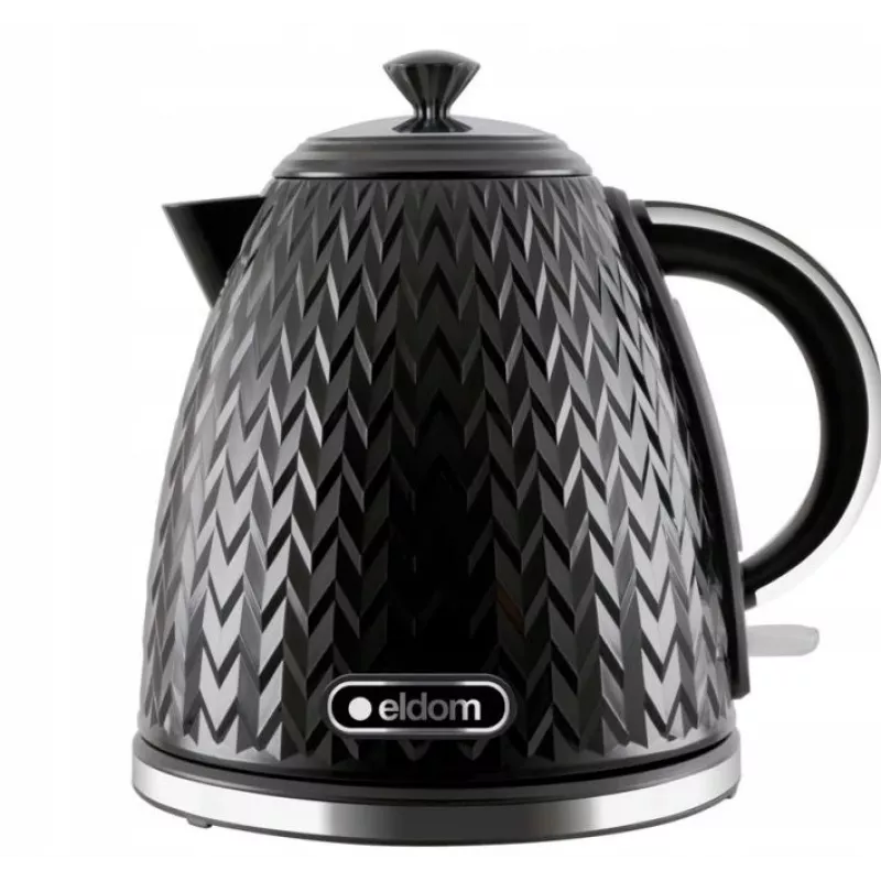 ELDOM NELA tējkanna, 1,7 l tilpums, 2000 W jauda, melna