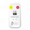 Baseus USB vīriešu savienotājs uz Type-C sieviešu adaptera pārveidotājs melns