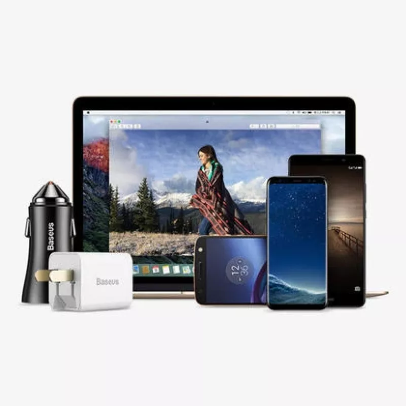 Baseus USB vīriešu savienotājs uz Type-C sieviešu adaptera pārveidotājs melns