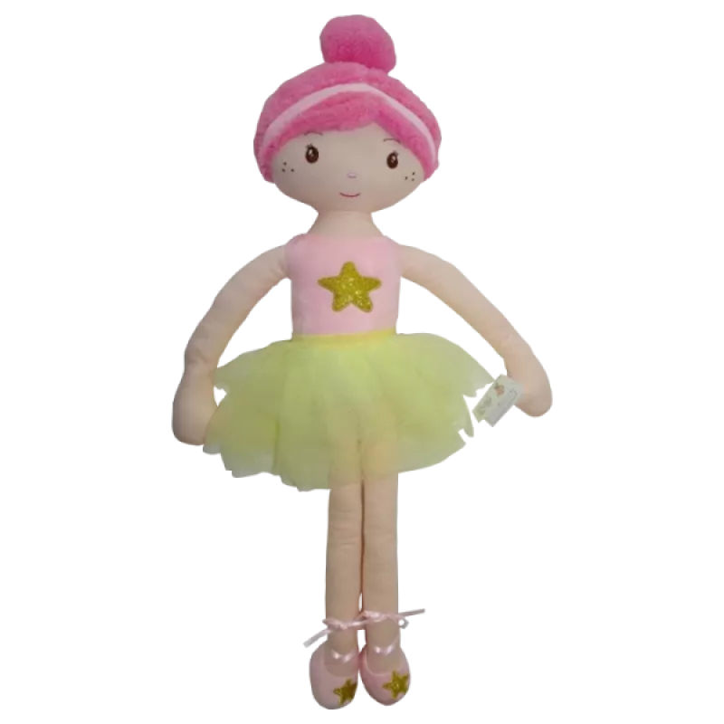 Leļļu rožainā balerīna 70 cm