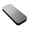 Lenovo Go USB-C klēpjdatora ārējais akumulators (20 000 mAh), litija jonu, melni pelēks, USB A un C tipa