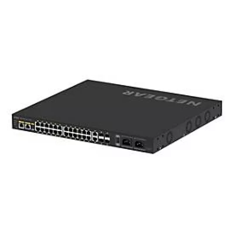 NETGEAR GSM4230UP pārvaldāms L2/L3 Gigabit Ethernet (10/100/1000) ar strāvas padevi caur Ethernet (PoE) 1U melns