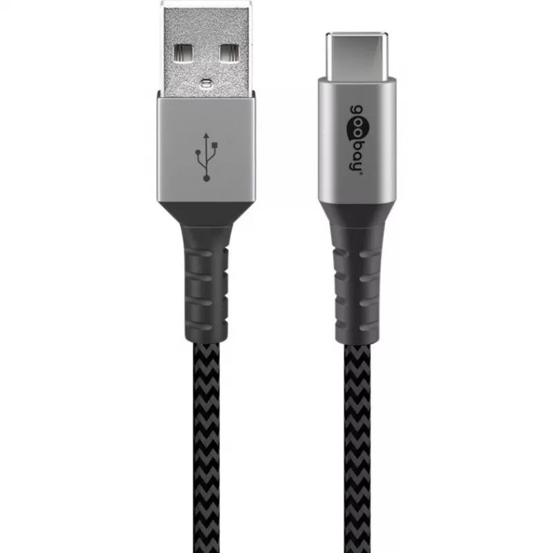 Wentronic 49296 USB kabelis melns