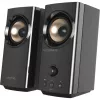 CREATIVE T60 2.0 kompakti Hi-Fi galda skaļruņi ar skaidru dialogu un apkārtējo skaņu, izmantojot Sound Blaster SmartComms komplektu, USB-C audio, mikrofona un austiņu portiem B