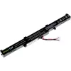 Akumulators zaļa Cell AS77 ASUS klēpjdatoriem — Li-Ion 15 V, 2200 mAh, 4 elementi, melna