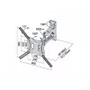 TV sienas stiprinājums TB TB-254E līdz 60 collām 30 kg