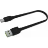 USB A uz USB C kabelis zaļa Cell KABGC03 — 0,25 m, melns, 480 Mbit/s