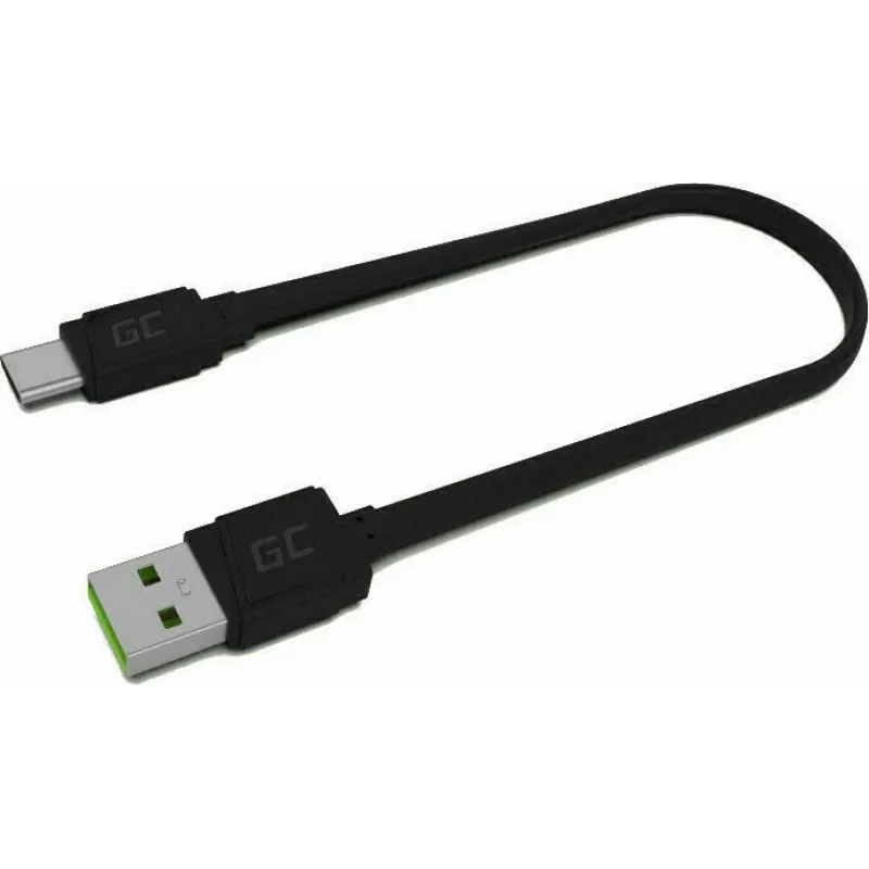 USB A uz USB C kabelis zaļa Cell KABGC03 — 0,25 m, melns, 480 Mbit/s