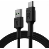 USB kabelis zaļa Cell KABGC22 USB 2.0 1,2 m USB A USB C melns