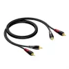Kabelis 2X RCA/RCA vīriešu -2X RCA/RCA vīriešu 1,5