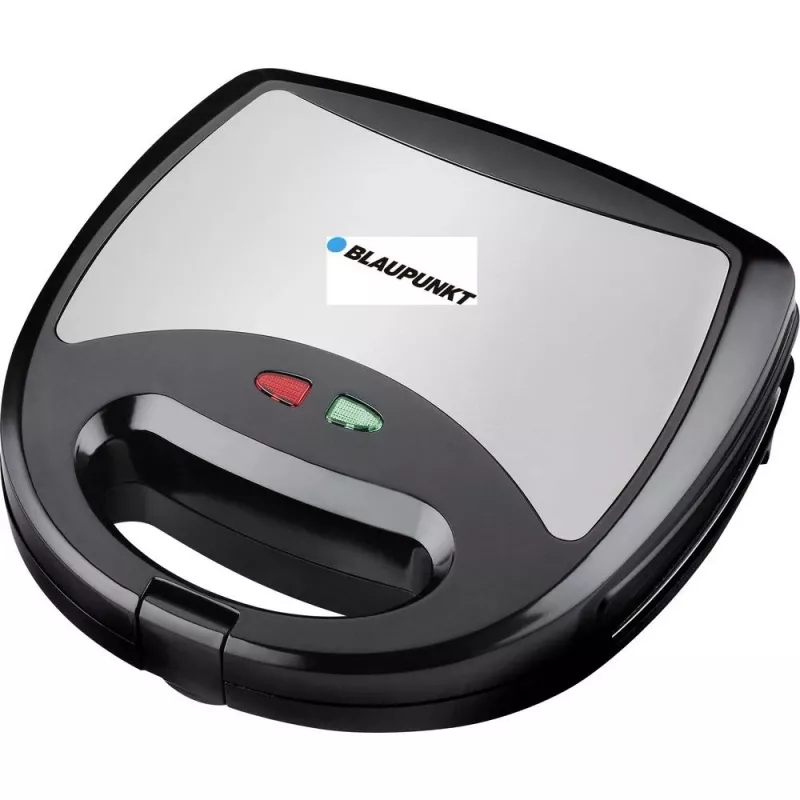 Blaupunkt SMS611 Sviestmaižu gatavotājs ar nepiedegošu pārklājumu, grila funkciju, grauzdēšanas funkciju, aukstā pieskāriena korpusu Melns, Sudrabs (SMS611)