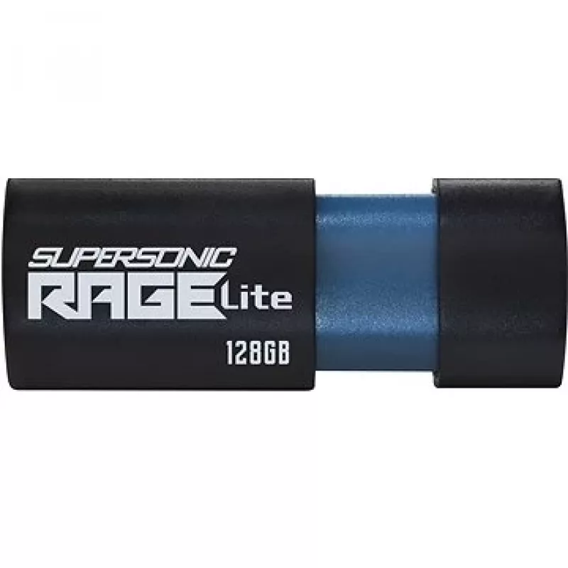 USB zibatmiņa PATRIOT Supersonic Rage Lite 128 GB USB Type-A 3.2 Gen 1, 180 MB/s, zila/melna