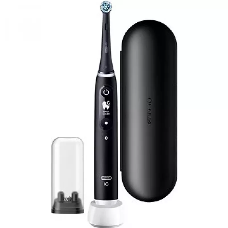 Oral B IO6 elektriskā zobu birste ar somiņu, melnā oniksa krāsā