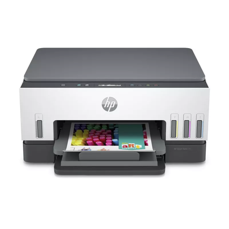 Daudzfunkciju printeris HP Smart Tank 670 — termālā tintes druka, krāsu, A4, Wi‑Fi/Bluetooth, duplekss, 4800x1200 DPI