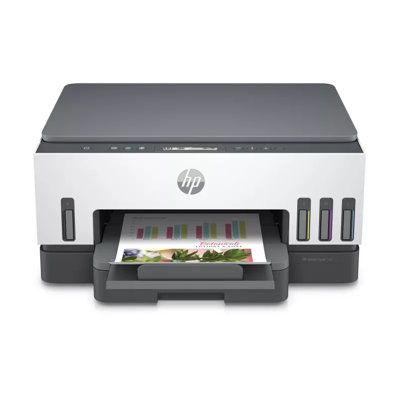 Daudzfunkciju printeris HP Smart Tank 720 — termālā tintes druka, krāsu, A4, Wi‑Fi, duplekss, 4800x1200 dpi