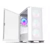 Montech AIR 100 ARGB MICRO-ATX tornis ar četriem iepriekš uzstādītiem ARGB ventilatoriem, īpaši minimālistisks dizains, smalka sieta priekšējais panelis, augsta gaisa plūsma, unikāls sānu panelis