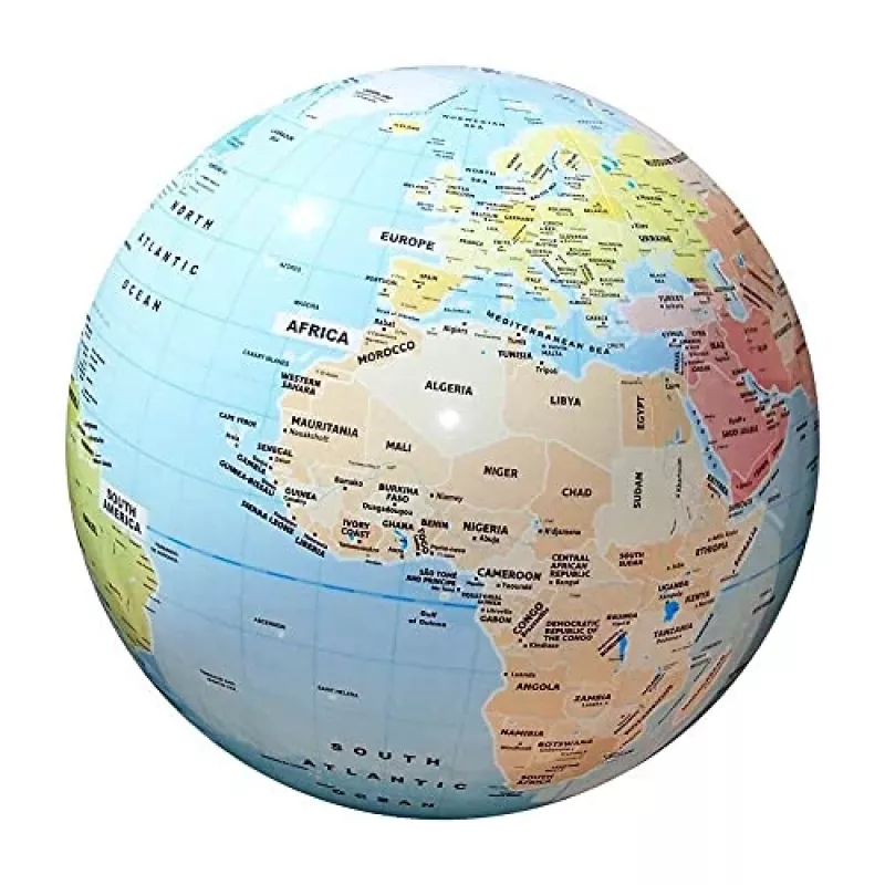 Globe Ball MG DYSTRYBUCJA modelis C009 — politiskā pasaule, 42 cm diametrs